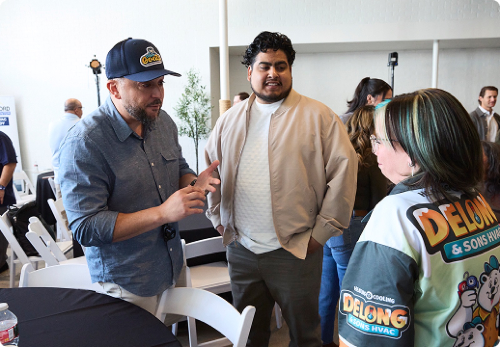 Pros connecting at a Trades Thursday event