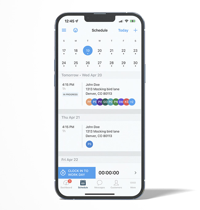 - Housecall Pro HCP mobile app phone mock up
