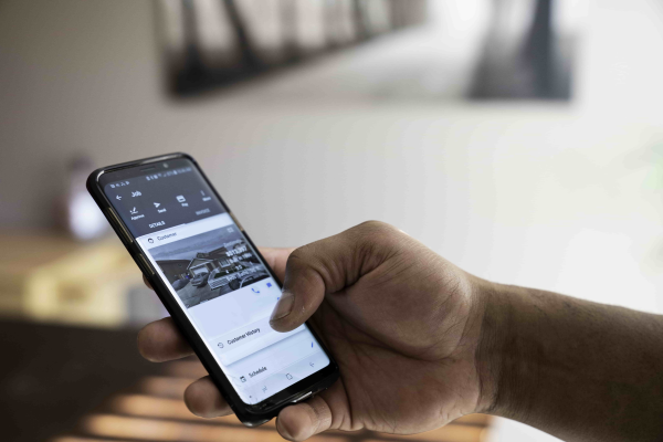 - Housecall Pro Pro looking at call details on mobile phone