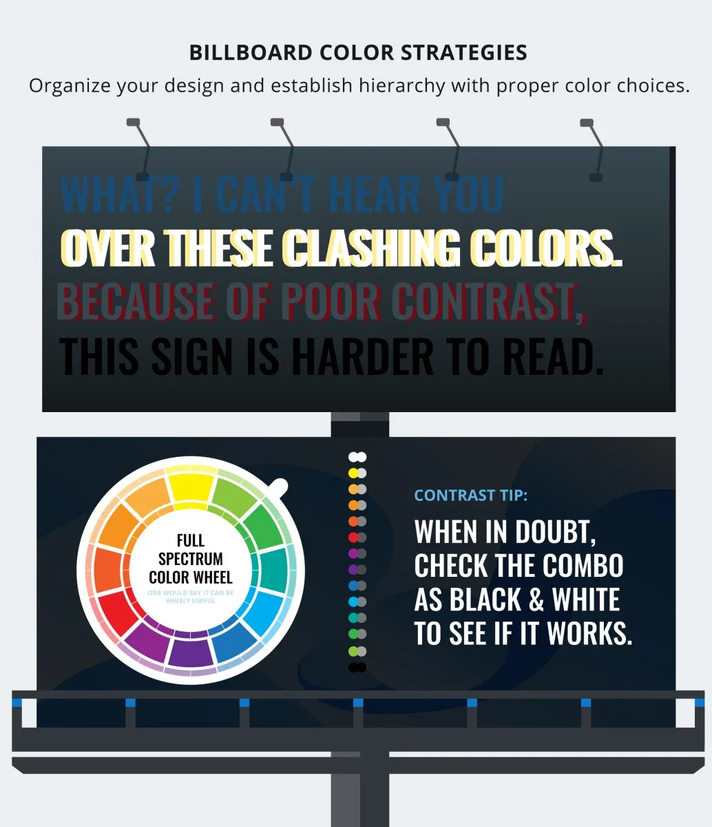 - Housecall Pro infographic on billboard color strategies