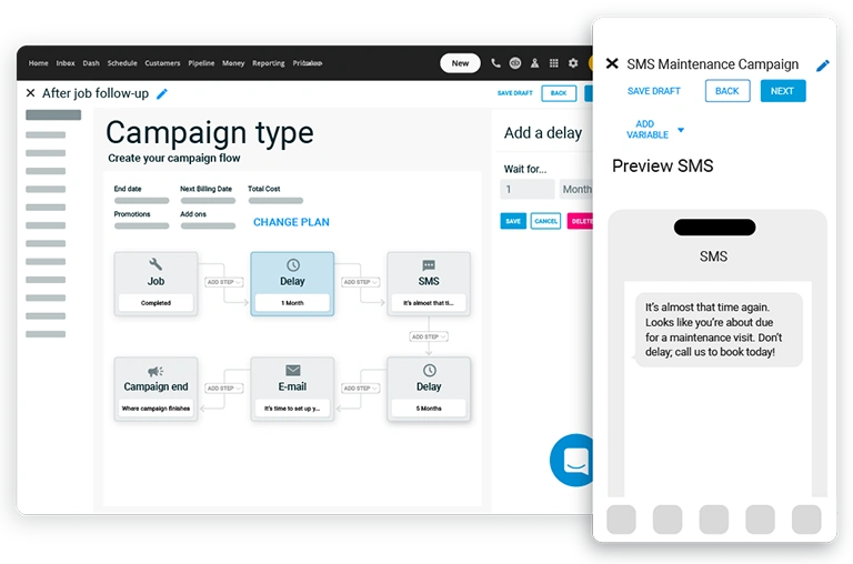 - Housecall Pro Automated email and sms marketing campaigns from Housecall Pro