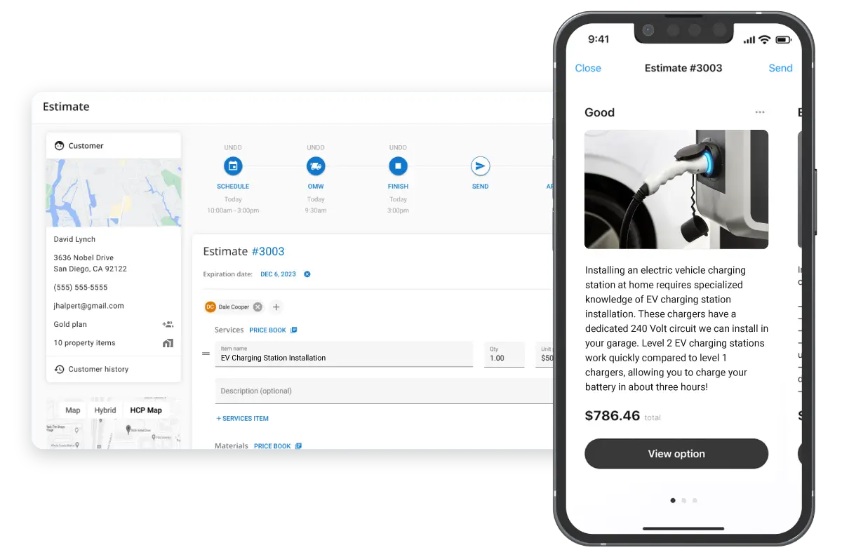 - Housecall Pro Housecall Pro's Electrical estimating software and mobile app