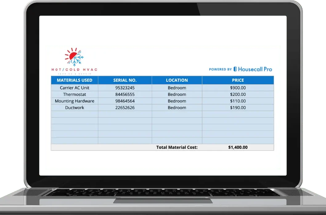 HVAC Service Report Template (Free Download) Housecall Pro