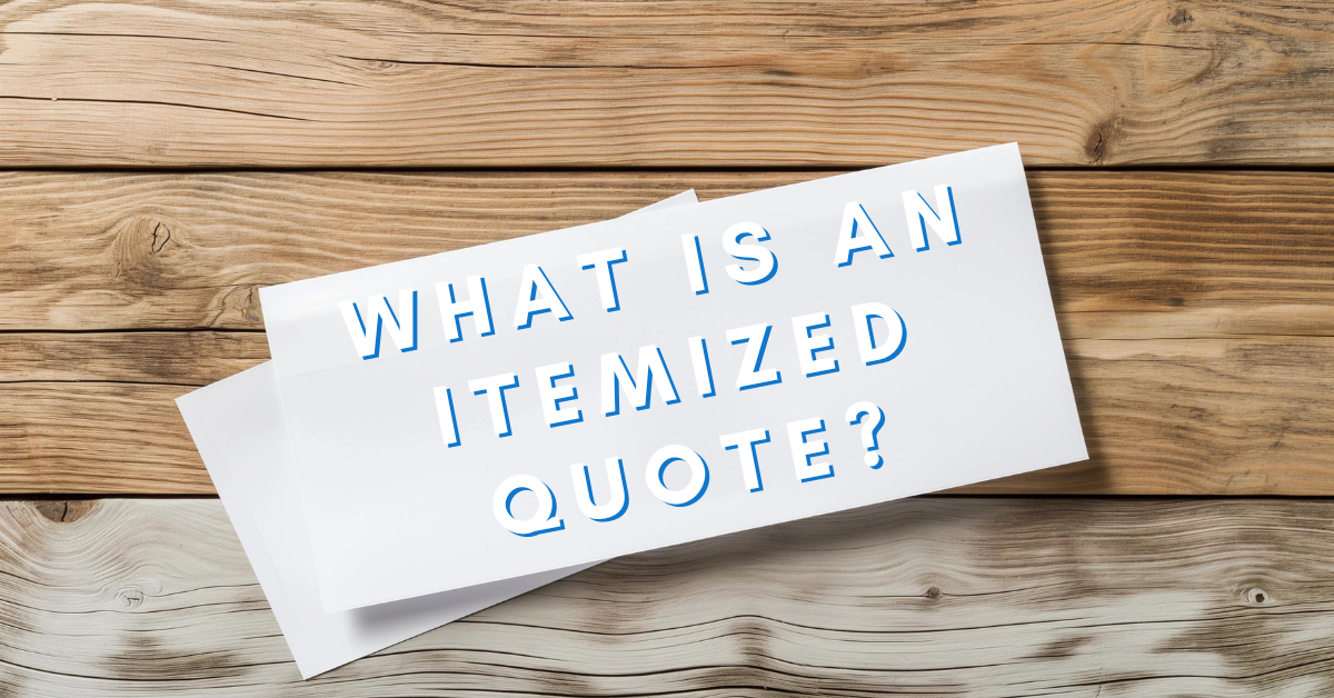 - Housecall Pro What is an Itemized Quote