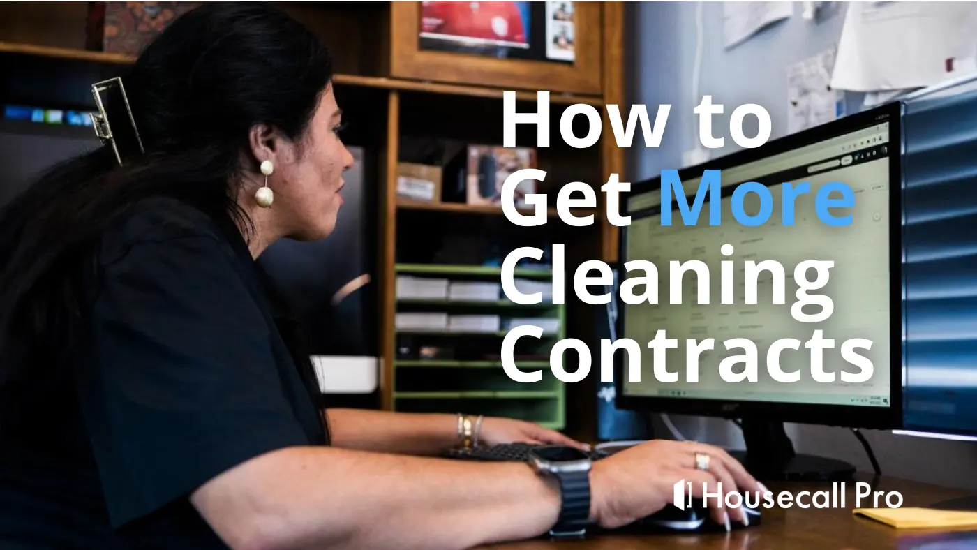 - Housecall Pro How to get more cleaning contracts blog banner