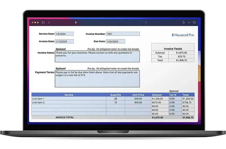 - Housecall Pro Free HVAC Invoice Template Download: How to Write An Invoice