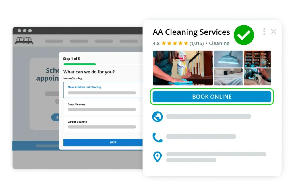 - Housecall Pro Cleaning service Reserve with Google Business Profile Integration from Housecall Pro