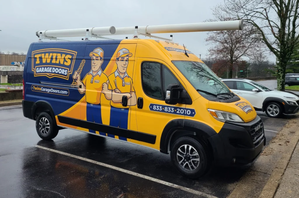 - Housecall Pro Twins garage doors Superpro work van