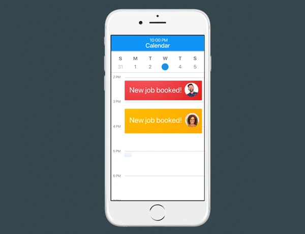 - Housecall Pro Housecall Pro scheduling software Iphone mock up