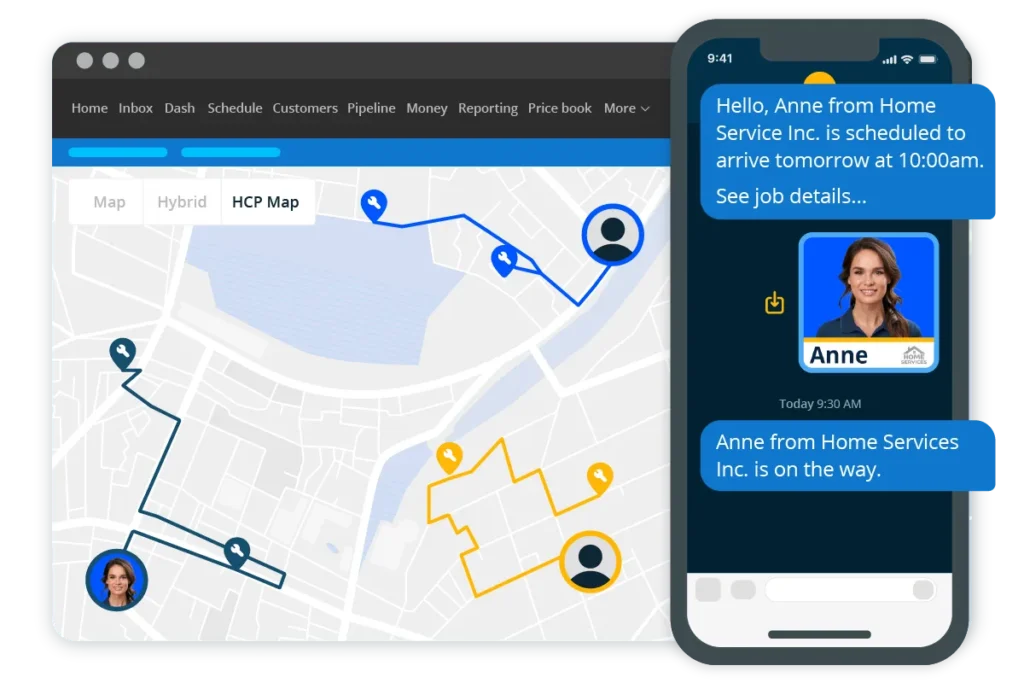 Field service dispatching software for small businesses from Housecall Pro