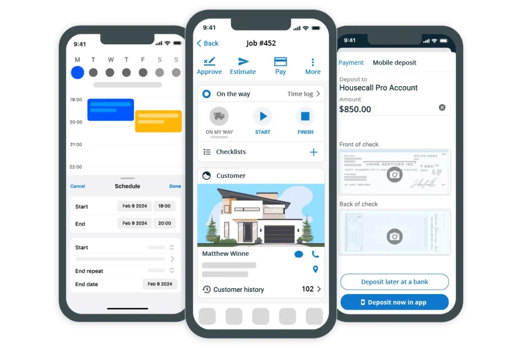 Field service mobile app for field techs