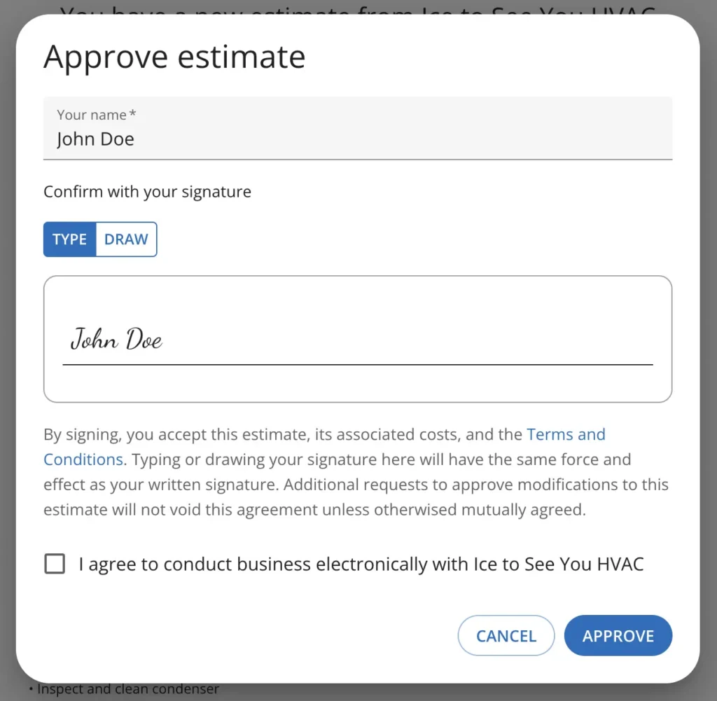 - Housecall Pro Housecall Pro software e signatures