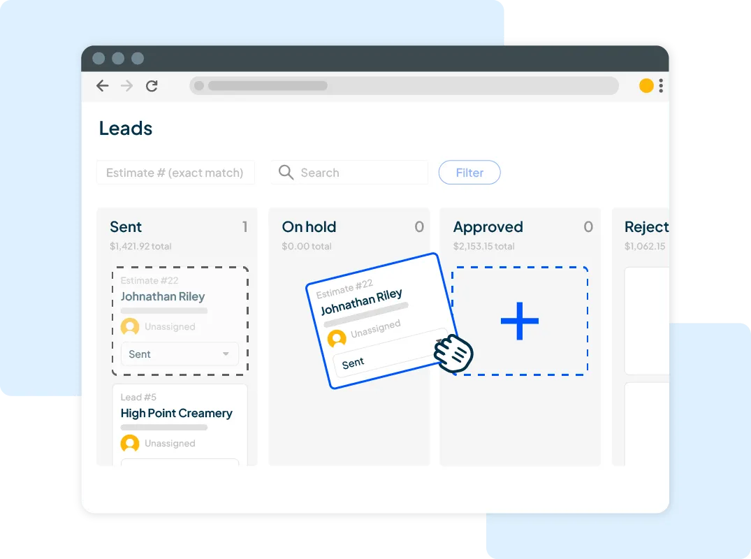 Housecall Pros' sales pipeline & lead tracking software