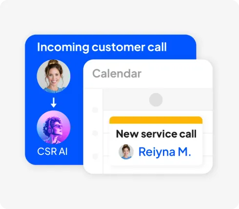 - Housecall Pro HCP CSR AI agent for home service businesses forwards incoming calls