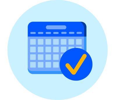 Online scheduling graphic