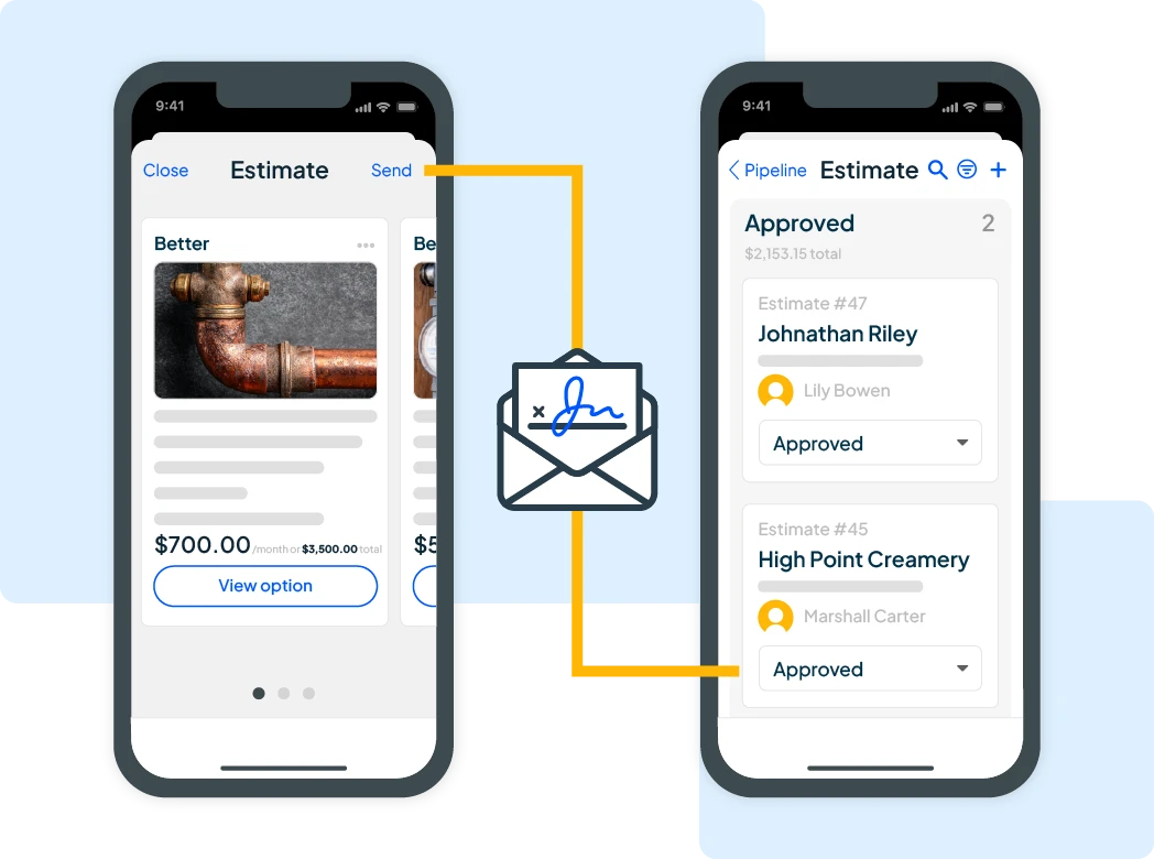 Connected plumbing worklfows