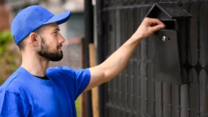 man delivering mail