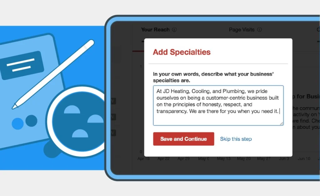 - Housecall Pro add specialties on yelp