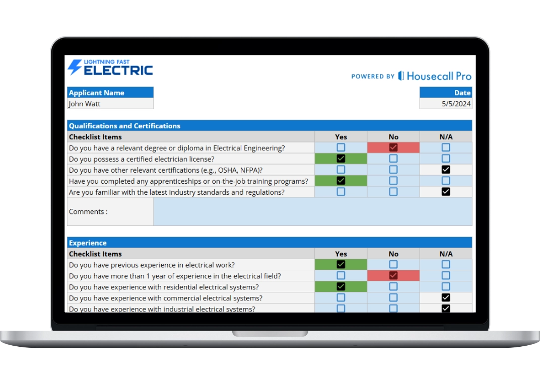 electrical recruitment template hero image