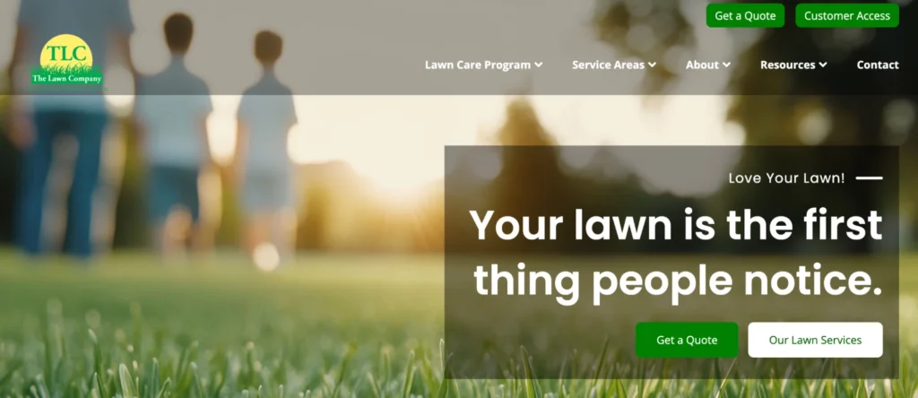 The Lawn Company professional lawn care services for healthy green lawns